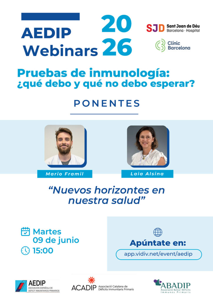 webminar aedip pruebas de inmunologia